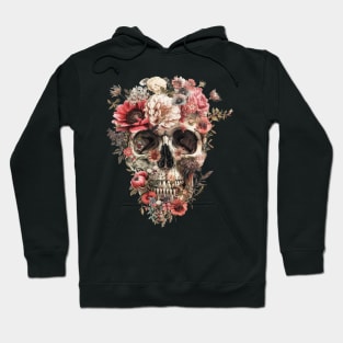 Skull Floral Hoodie